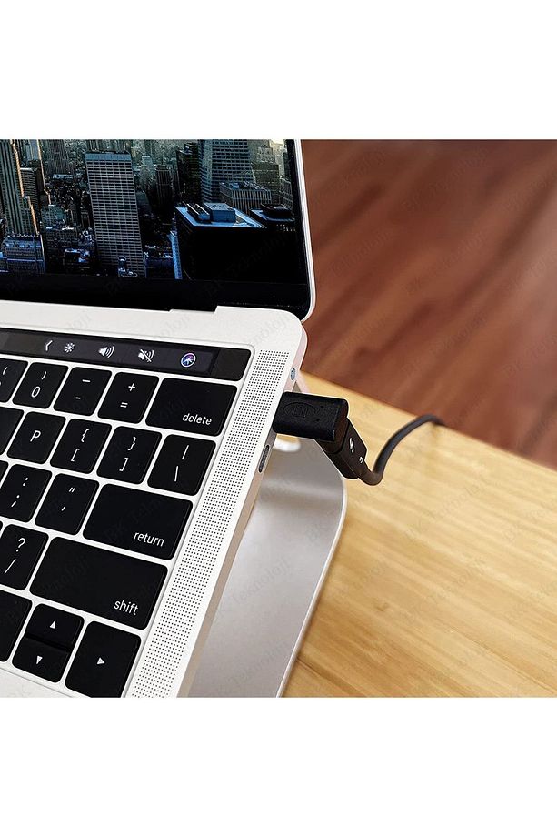 90 Derece Dirsek Aşağı ve Yukarı Açılı USB C Type-C Erkek - Dişi Adaptör - 4