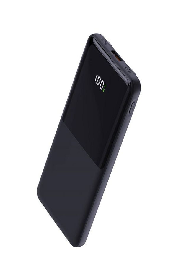 PW-95 PD 22.5W HIZLI ŞARJ LCD Kendiliğinden Type-c Lightning Kablolu 1Usb-A Girişli Powerbank - 1