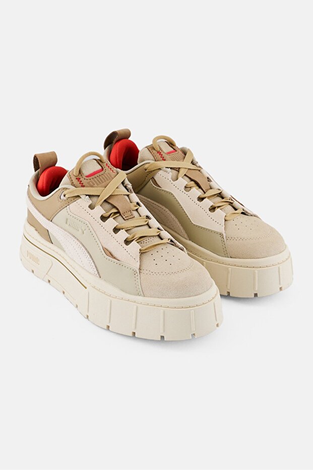 Women Mayze Stack Xpl Lace Up Outdoor Shoes, Beige