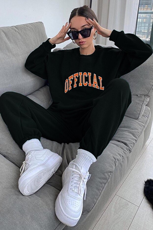 Mad Girls Black Tracksuit Set Mg944