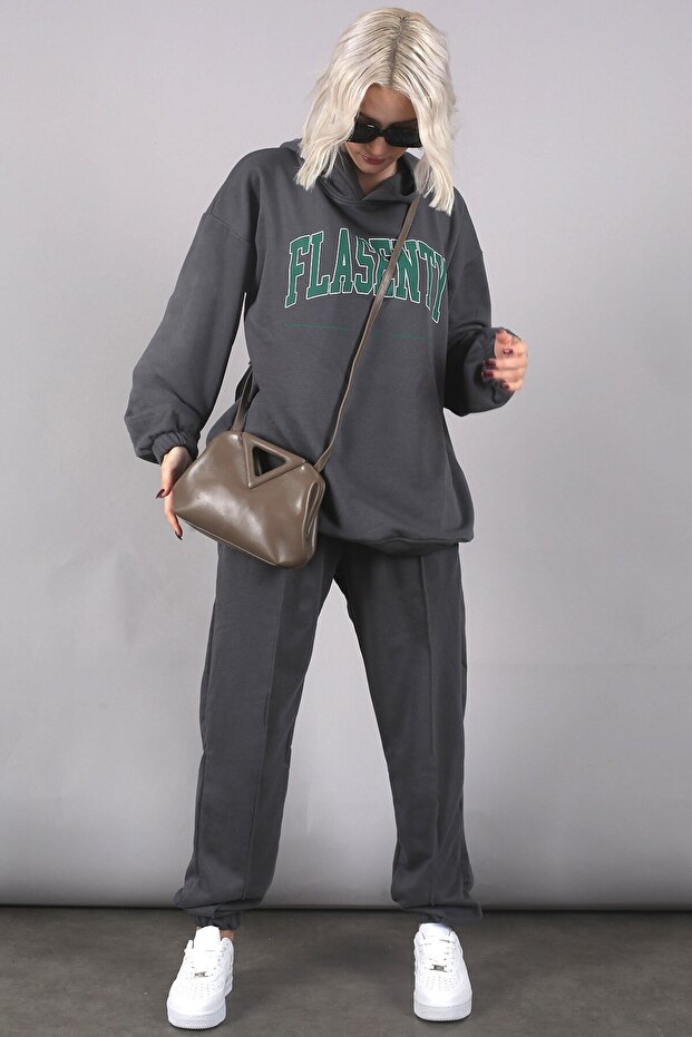 Smoked Oversize nyomtatott tréningruha szett Mg1561 - 2