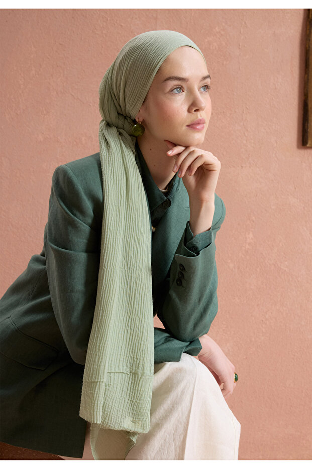 MODAL KRİNKIL ŞAL MİNT - 1