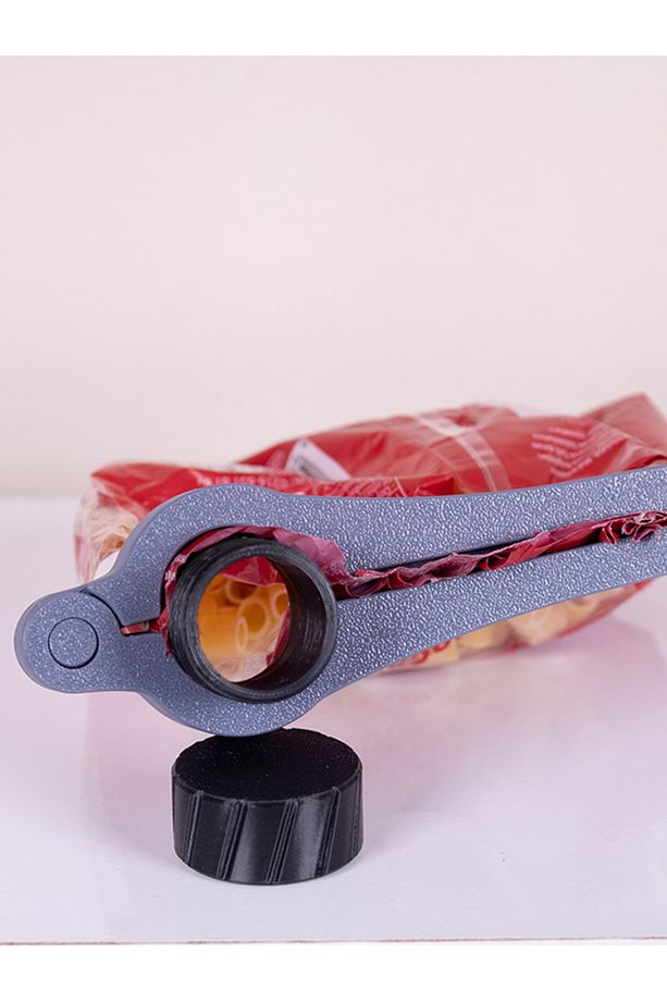 Poşet Ağzı Kapatma Aparatı Özel Kapaklı Gıda Poşeti Kapatıcı 3d Klips 17 Cm - 7