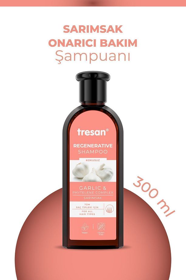 Sarımsak Onarıcı Bakım Şampuanı 300 ML x 2 Adet - PYCOS DUŞ TARAĞI HEDİYELİ - 3
