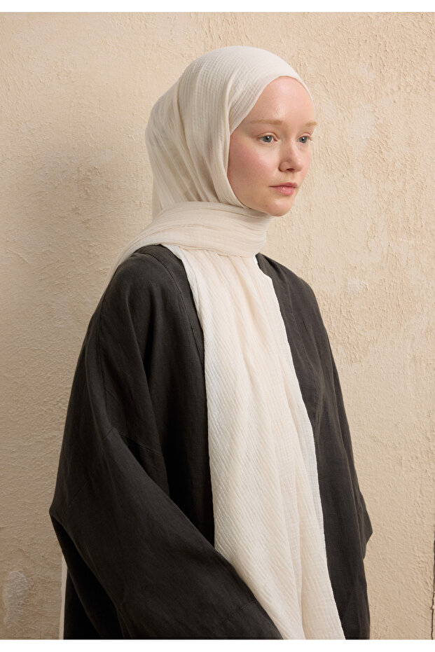 شال مودال مربعات لؤلؤي - 4