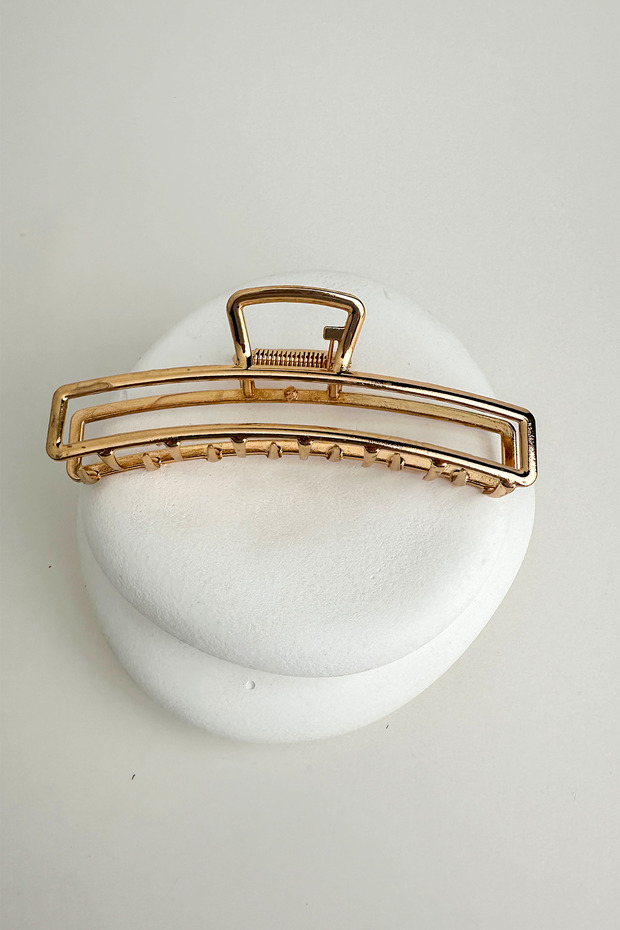 Gold Color Metal Rectangular Latch Buckle (11cm) - 2