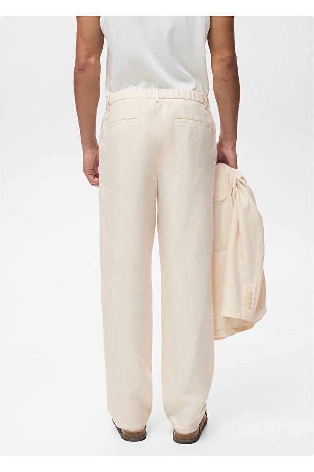 Keten lyocel pantolon - 4