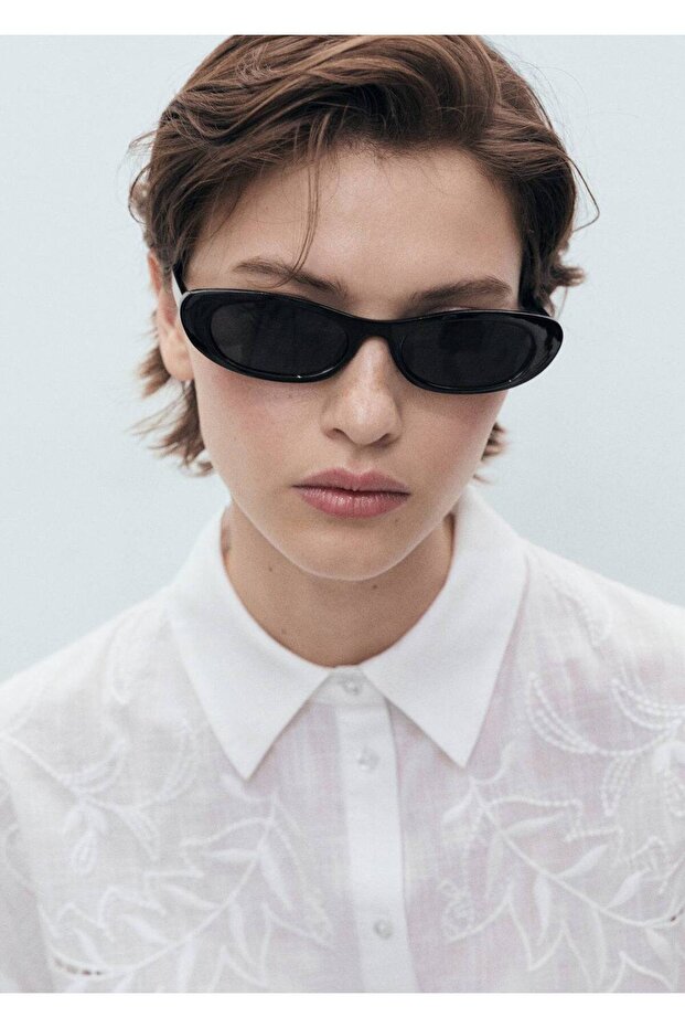 İşlemeli geniş kesim gömlek - 6