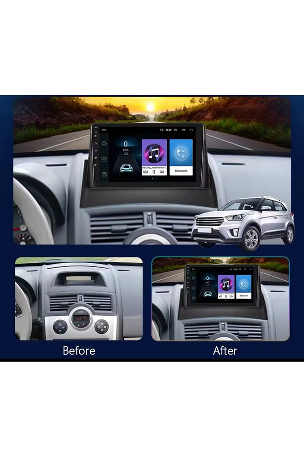 Renault Megane 2 Android Multimedya Sistemi- 4/64 (2004-2010) - 2
