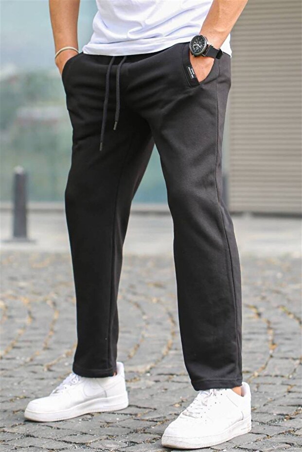 5479 موديل بنطال رياضي أساسي أسود - 2