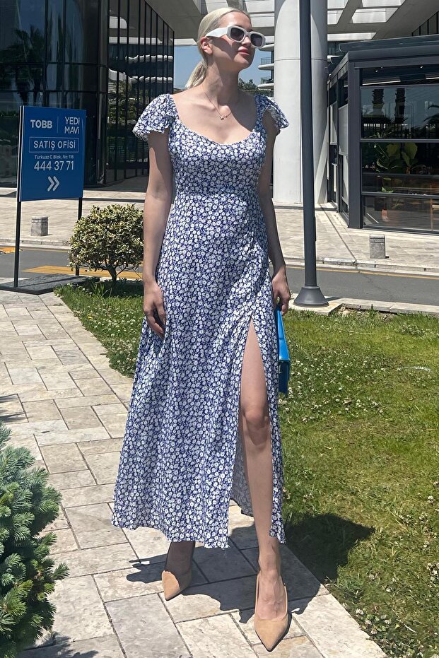 MG2004 Model Saks Model Rochie Slit - 5