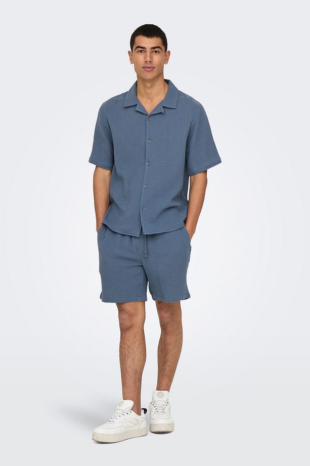 ONSTEL-PAS 0158 SHORTS Mavi Erkek Şort - 5