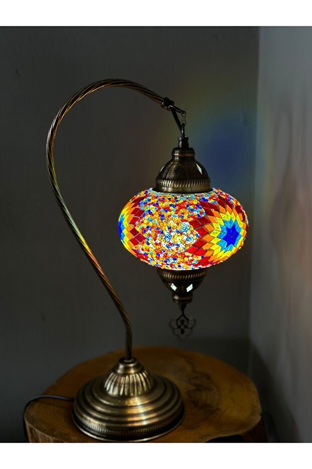 Authentic Handmade Mosaic Lampshade Table Lamp