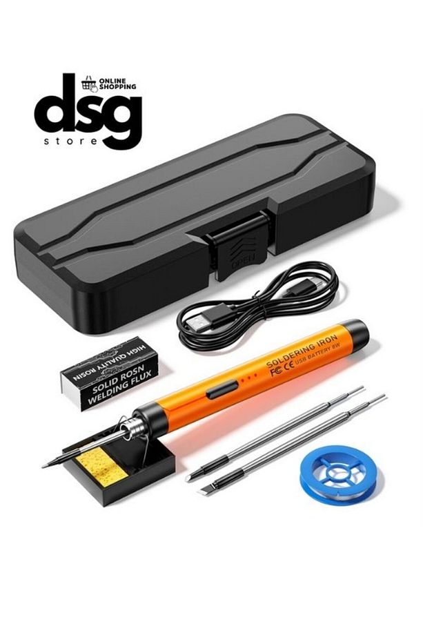 Şarjlı Kablosuz Kaliteli Havya Seti Usb Type-c Şarj - 1