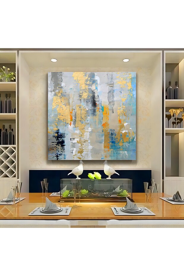 Abstract Pattern Canvas Painting - 2