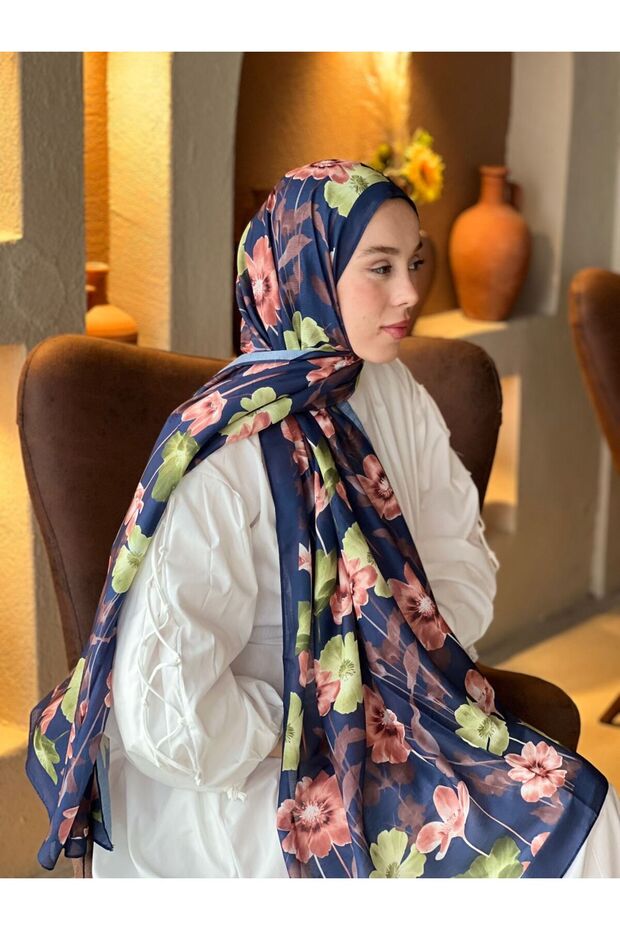 Fiori Pattern Lina Shawl - 1