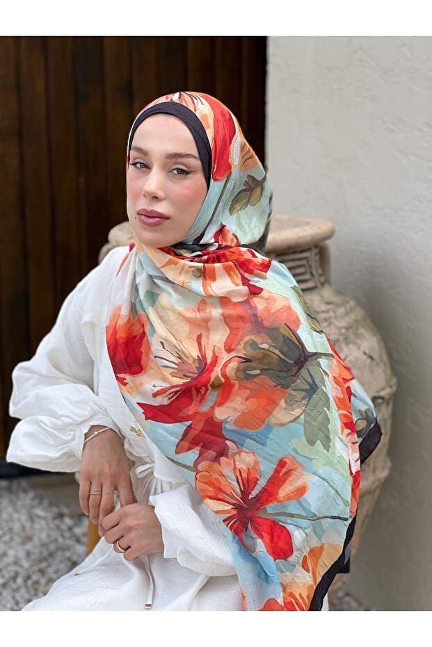 Rapsodi Desen Bambu Şal - 2