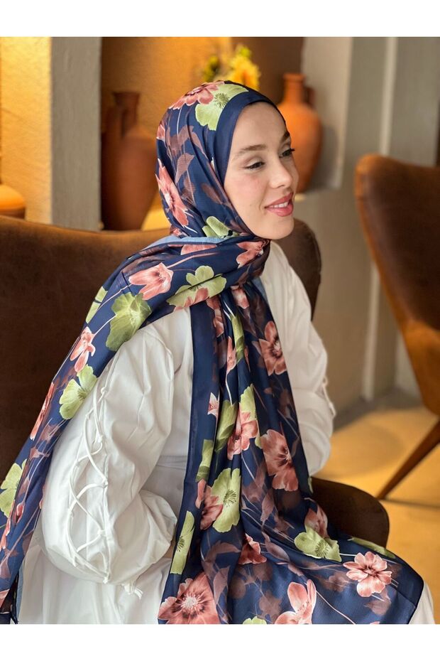 Fiori Pattern Lina Shawl - 2