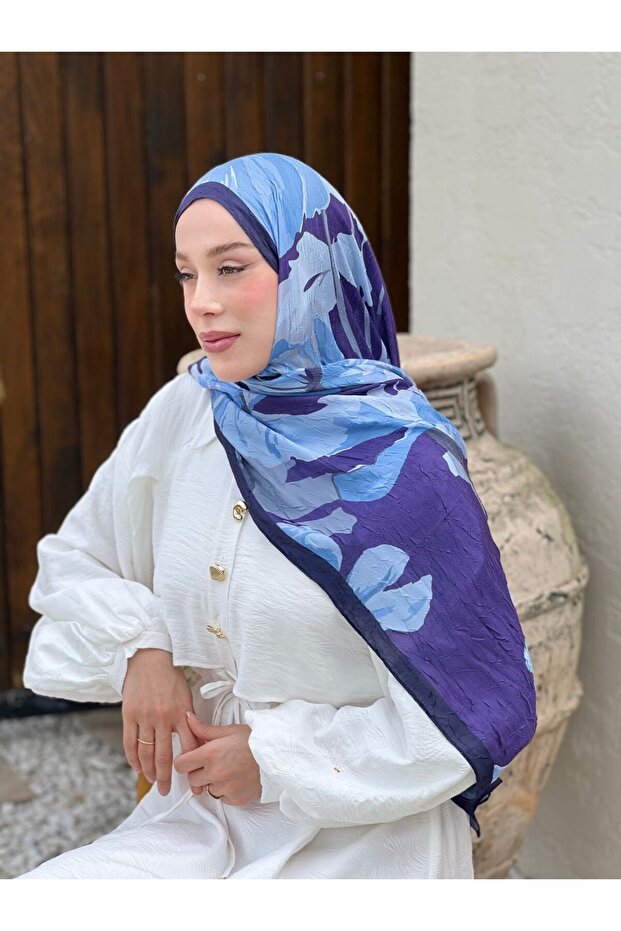 Rapsodi Desen Bambu Şal - 3