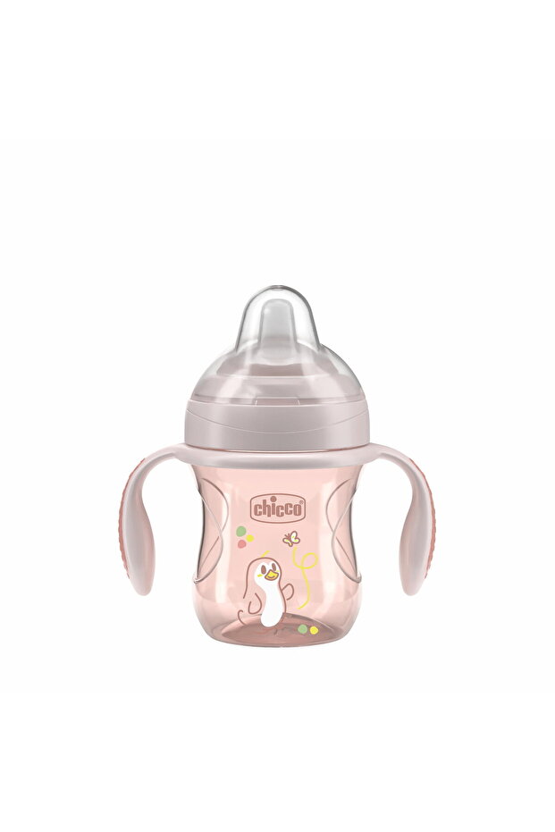 كوب انتقالي ذو طرف ناعم للفتيات بعمر 4 أشهر - 1