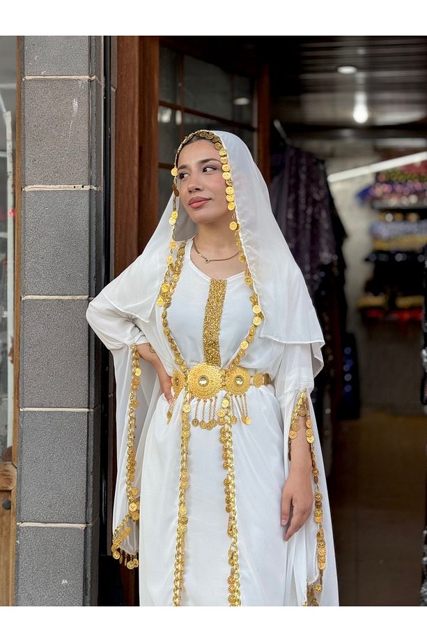 ÇEYREKLİ ŞİFON YÖRESEL ELBİSE - 1
