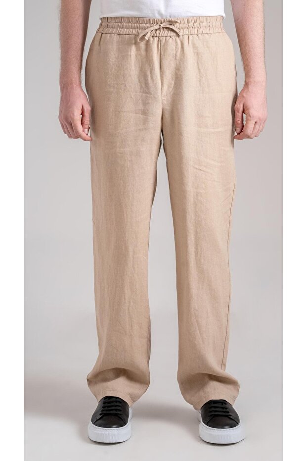 Ham Keten Bej Pantolon - 1