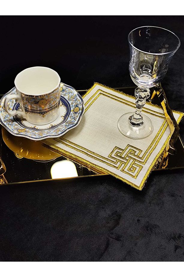 6 Adet Kahve Yanı Sunum Peçetesi , Kokteyl Peçetesi - 2