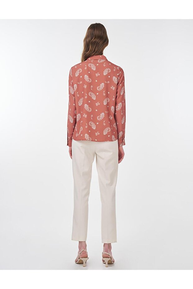 Desenli Basic Tunik Kahve - 6