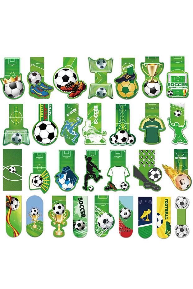30pcs 30PCS football bookmarks reading pages books labeling students creative gifts decorative pages