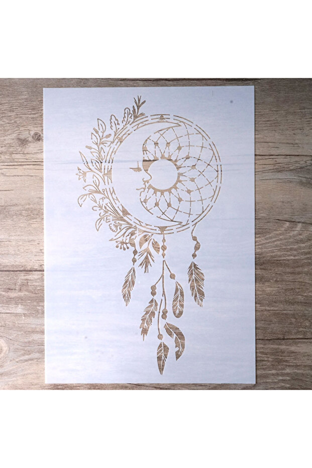 A4 Size 21 by 29.7cm A4 DIY Craft Layering Dreamcatcher Stencil For Walls Painting Scrapbooking Sta