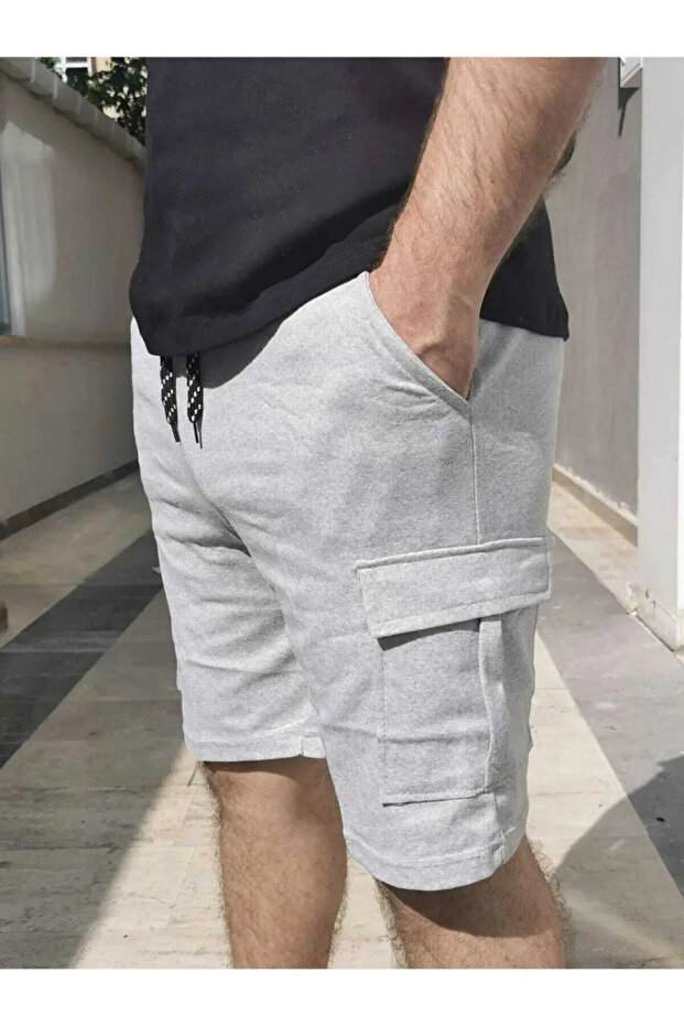 شورت كاجوال للرجال بجيوب البضائع