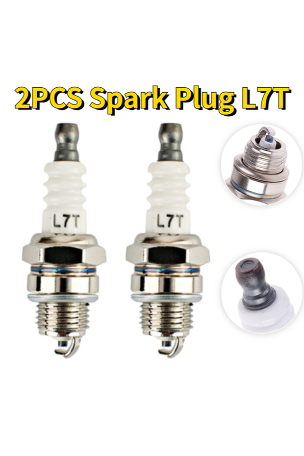2 PCS 2pcs L7T Spark Plug For Gasoline Chainsaw and Brush Cutter Motosierra Gas Chainsaws Spare Part