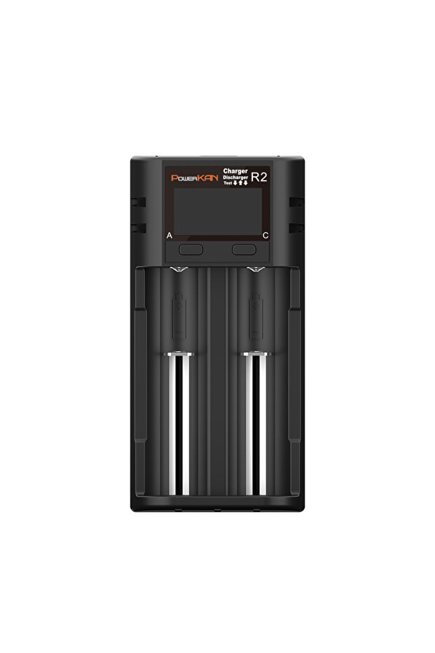 R2 POWERKAN R2 Battery Charger LCD Display Suitable for charging 2 3.7V multi-size Li-ion batteries