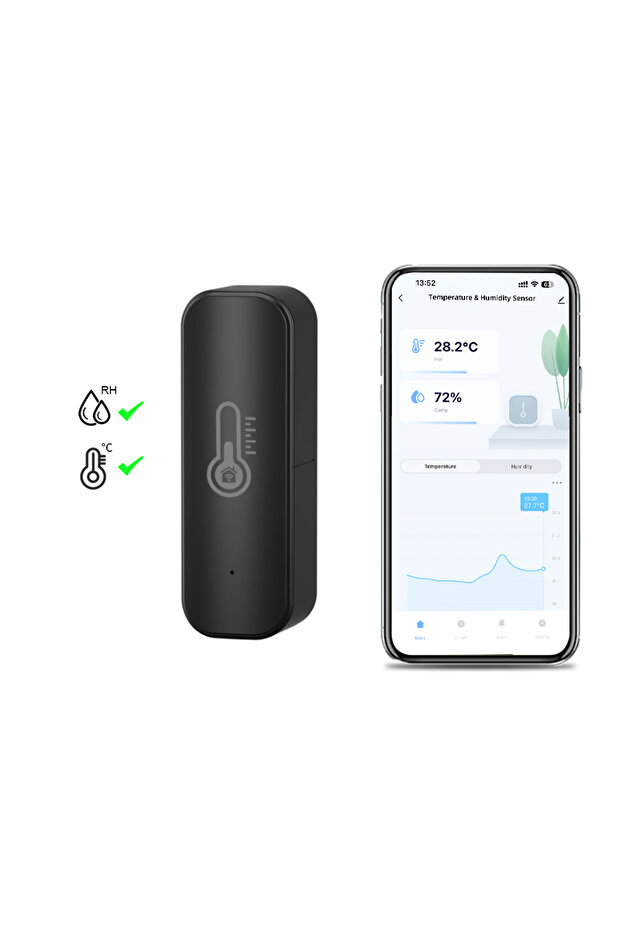 WiFi Tuya WiFi Temperature And Humidity Sensor WiFi APP Remote Monitor For Smart Home Var SmartLife - 1