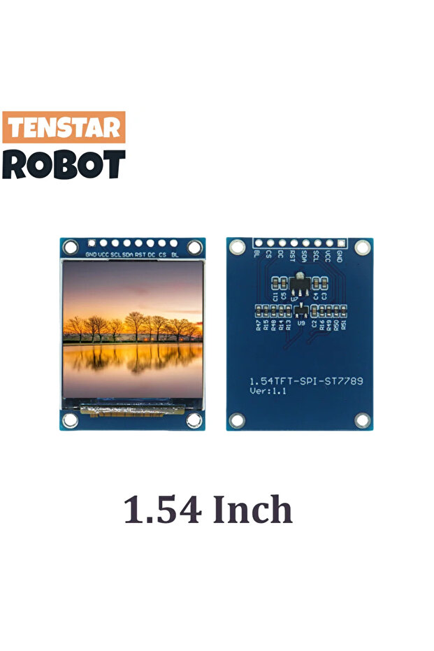 وحدة عرض 1.54 بوصة 1.54 1.69 1.9 بوصة شاشة IPS TFT عالية الدقة ملونة بالكامل واجهة SPI ST77