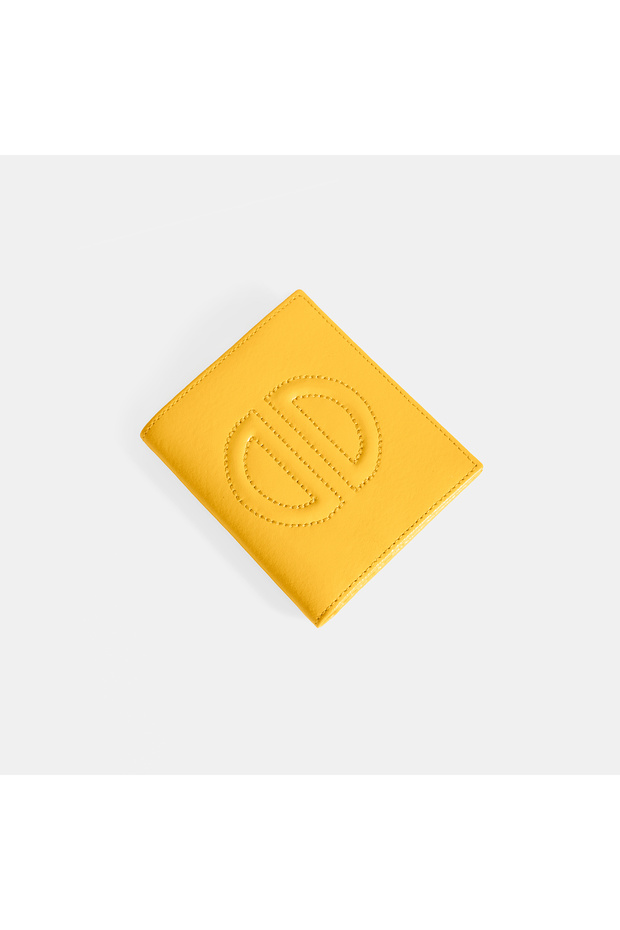 Kadın Turuncu Deri Cüzdan - 1