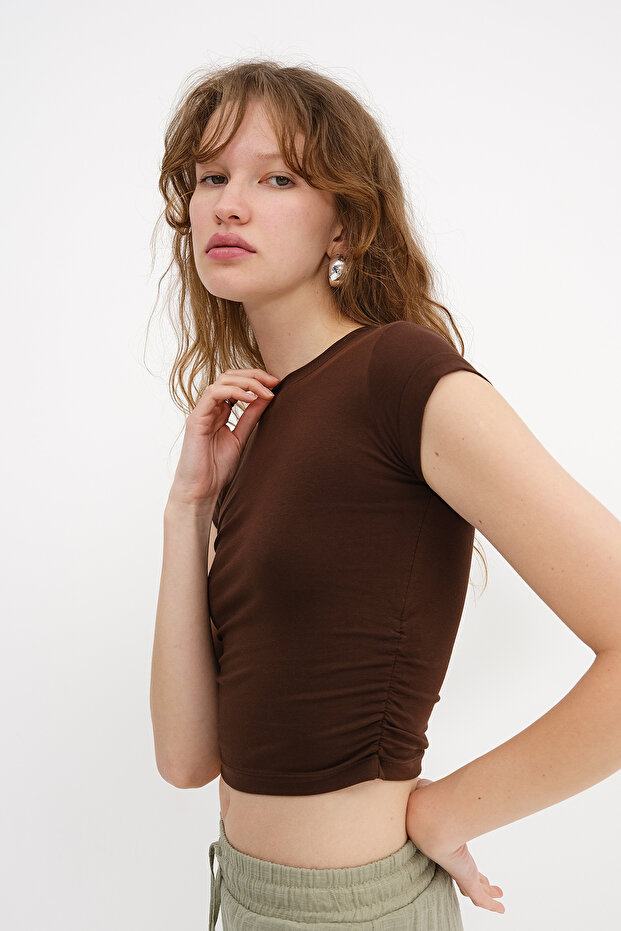 Side Gathered T-Shirt B3939-J5