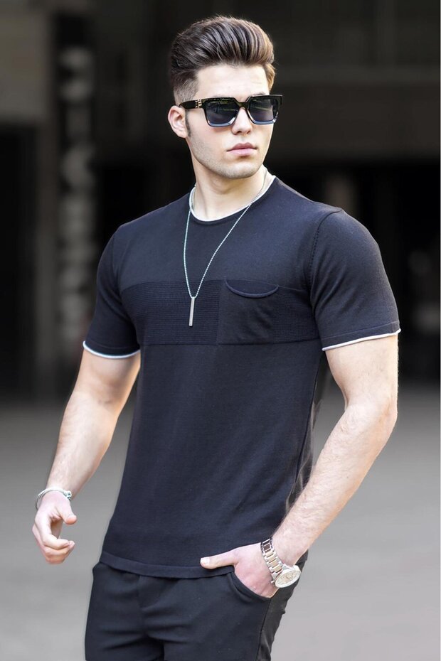 Black Men's T-Shirt 5089