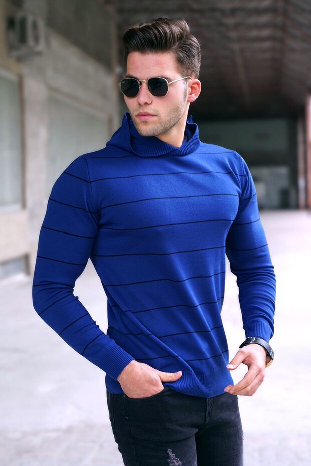 Men's Indigo Hooded Sweatshirt 5623