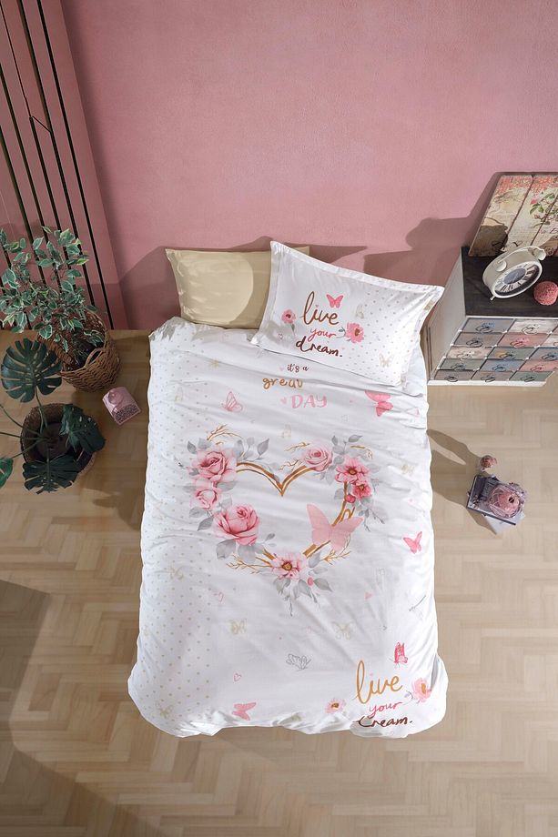 Ranforce %100 Pamuk Tek Kişilik Nevresim Takımı Dream - 2