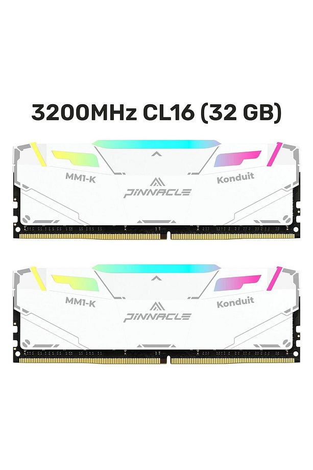 Pinnacle PKMD4U32C16CHW32G 32GB DDR4 3200Mhz 2Rx8 CL16 RGB Masaüstü Ram - 3