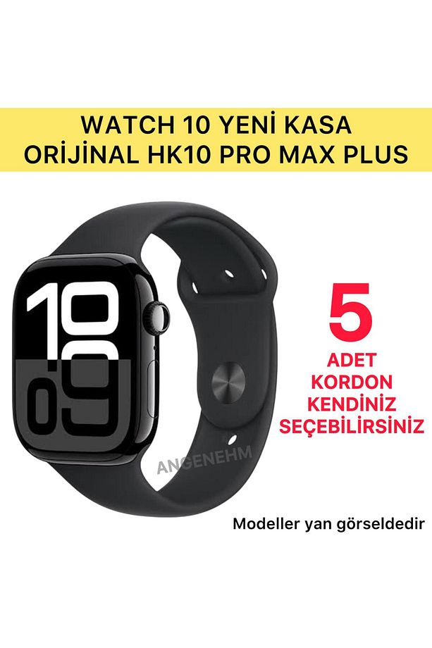 HK10 PRO MAX PLUS Yeni Kasa Watch 10 SonVersiyon Amoled Ekran Full Donanımlı İos Android Akıllı Saat - 1