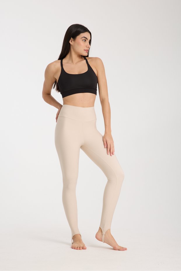 Women's Mink Colored High Waist High Waist Tightening Sports Leggings