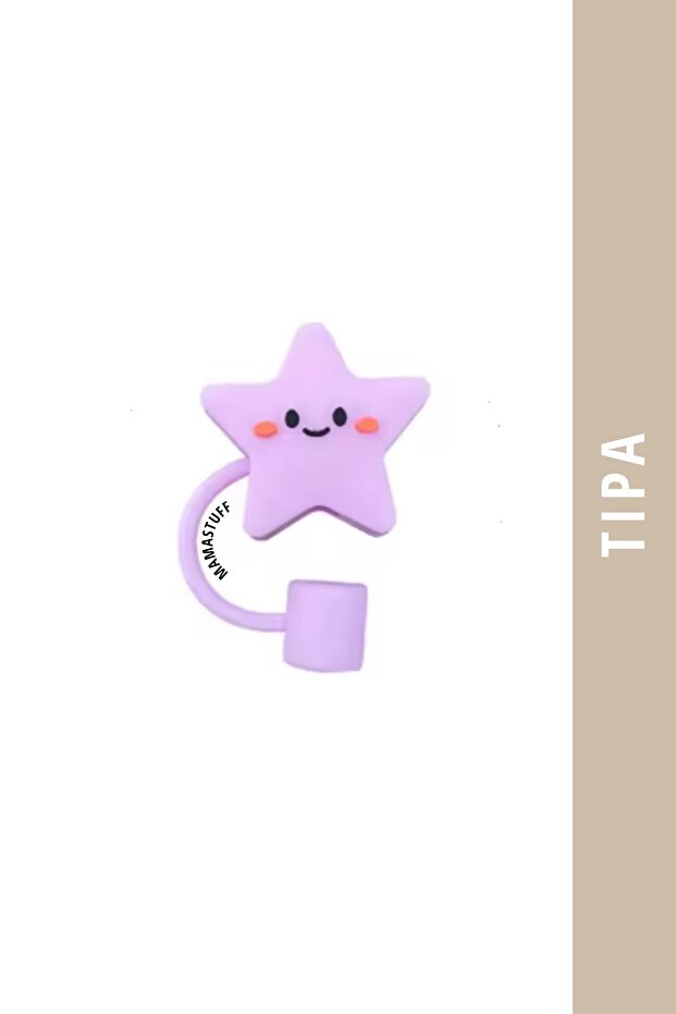 Silikon Tıpa - Mor Yıldız - 1