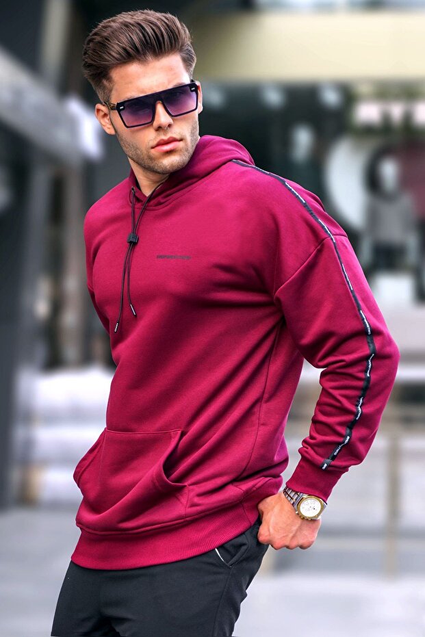 Burgundy Hooded Sweatshirt 4721