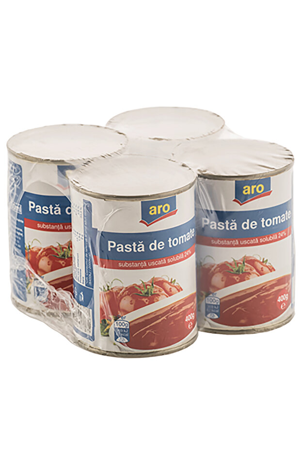 Tomato Paste, 4 x 400 G, Aro - 1
