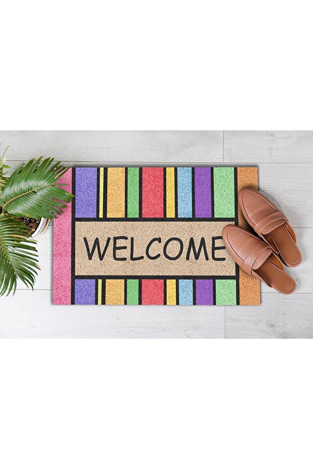 Çok Renkli Dekoratif Çok Amaçlı Iç Ve Dış Kapı Önü Paspası - 2