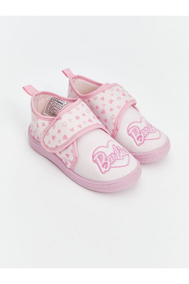 LCW STEPS Barbi Baskılı Kız Bebek Panduf - 1