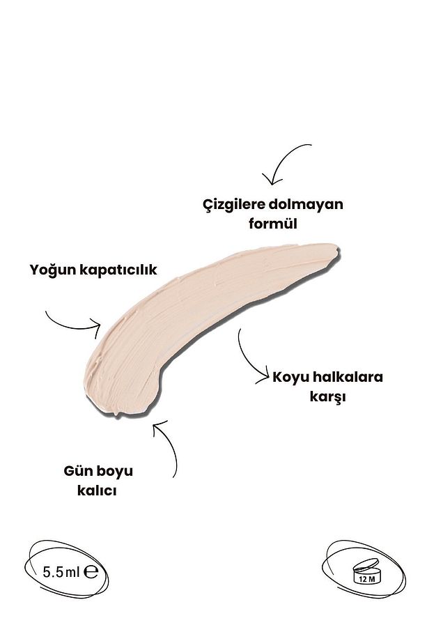 Cover All Yoğun Kapatıcı | Full Coverage Concealer -vanilla Light - 2