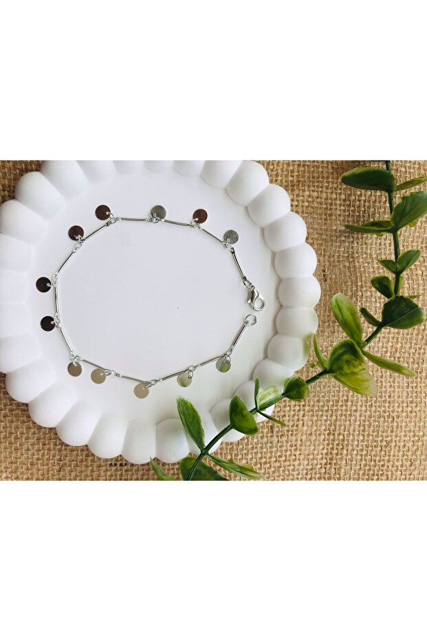 Silver Hanging Anklet - 1